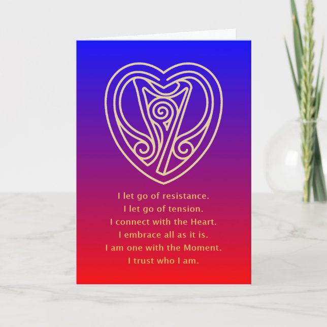 CARTÃO MANTRA OF THE MOMENT - GREETING CARD (Frente)