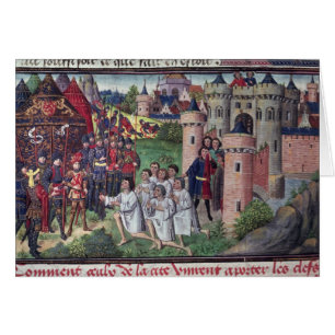 Cartão Manuscrito por Jean Vauquelin