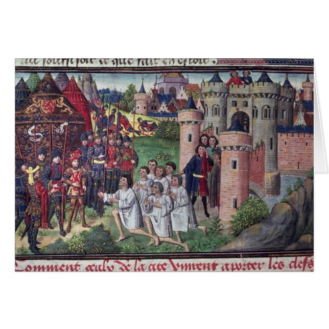 Cartão Manuscrito por Jean Vauquelin (Frente Horizontal)