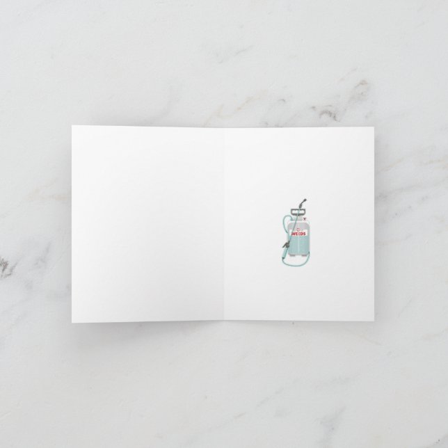 Cartão Manutenção de jardins de infestação (Interior)