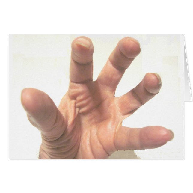 Cartão Mão De Captura (Frente Horizontal)