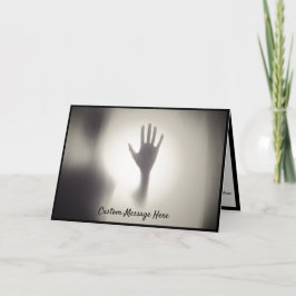 Cartão Mão Fantasma Sombra Paranormal Assustadora