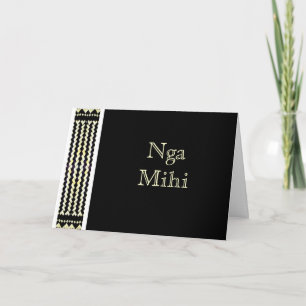 Cartão MAORI  CARD:  Nga mihi Greeting Cards