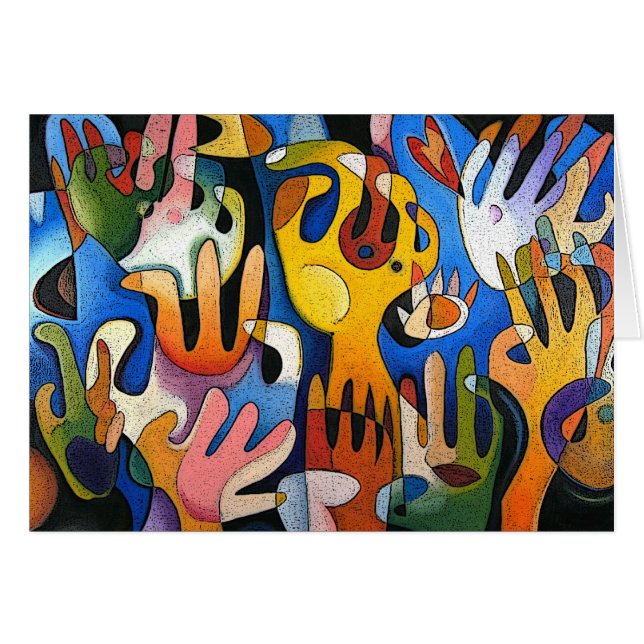 Cartão Mãos (Frente Horizontal)