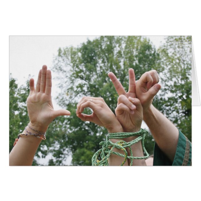 Cartão Mãos de Amor (Frente Horizontal)