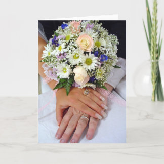 Cartão Mãos de Casamento