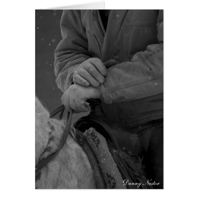 Cartão Mãos de Cowboys (Frente)