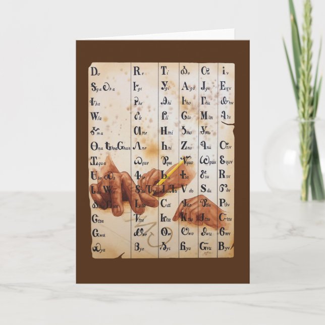 Cartão Mãos do Idioma (Frente)