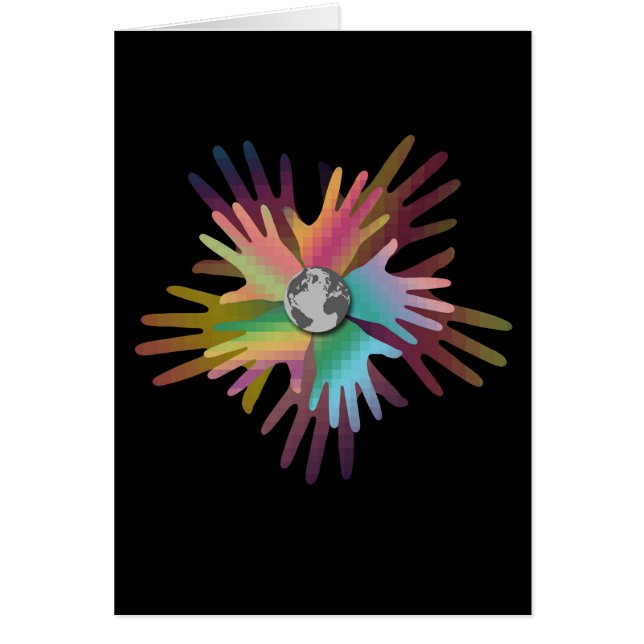 Cartão Mãos do Mundo (Frente)