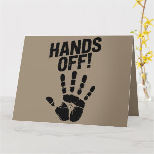 Cartão Mãos Fora do Meu País Meu Corpo Medicare Político