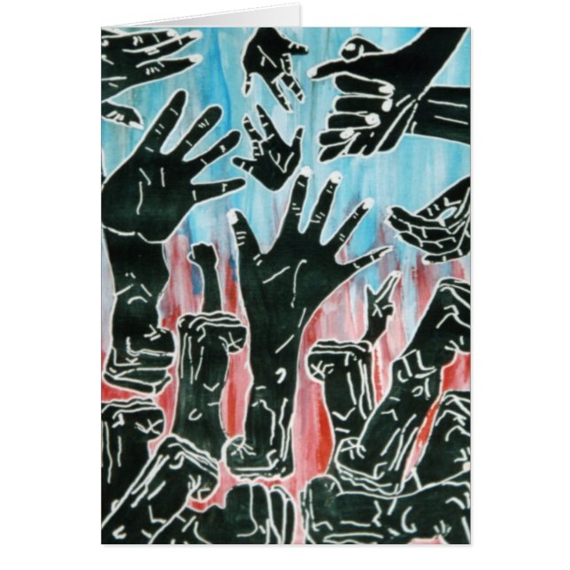 Cartão mãos irritadas (Frente)