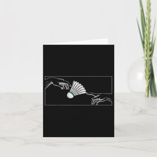 Cartão Mãos Para Os Jogadores De Badminton Para Badminto (Frente)