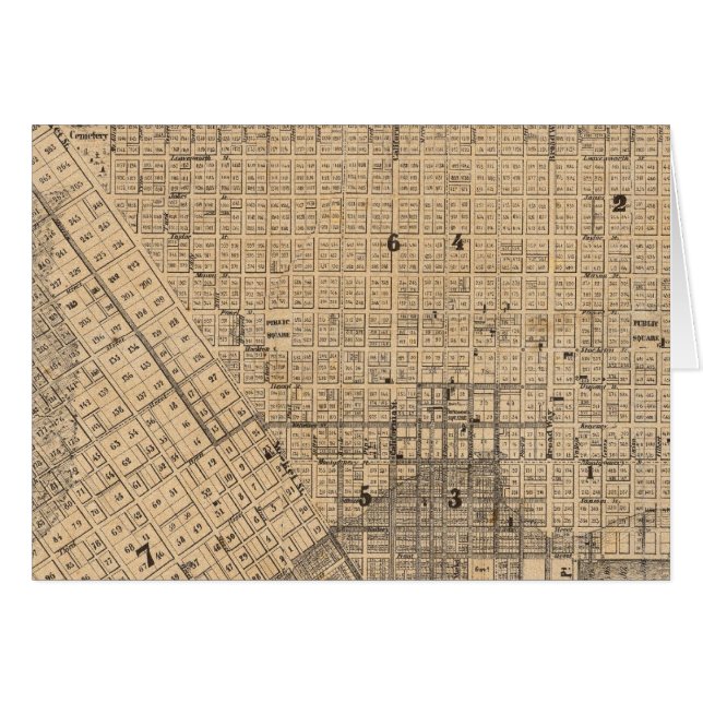 Cartão Map of San Francisco (Frente Horizontal)