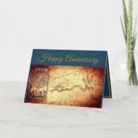 Map & Sphere Blue Anniversary