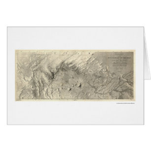 Cartão Mapa 1858 do Rio Colorado