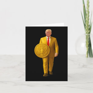 Cartão Mapa Americano do Excelente de ouro Trump Patrióti