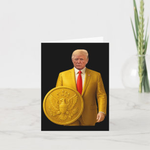 Cartão Mapa Americano do Excelente de ouro Trump Patrióti