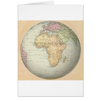 Cartão Mapa antigo de África