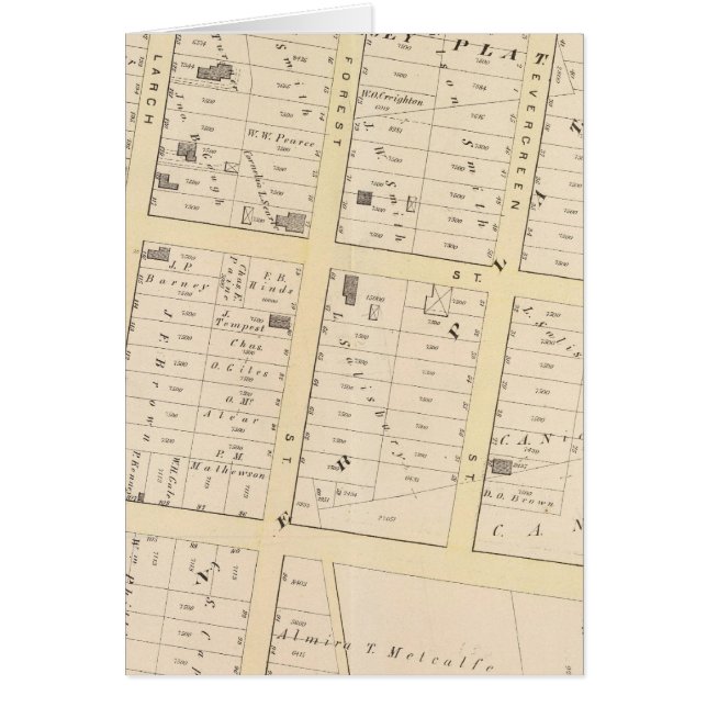 Cartão Mapa Atlas de Rhode Island (Frente)