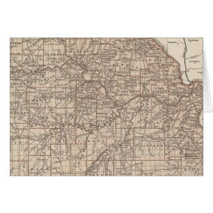 Cartão Mapa Atlas do Missouri