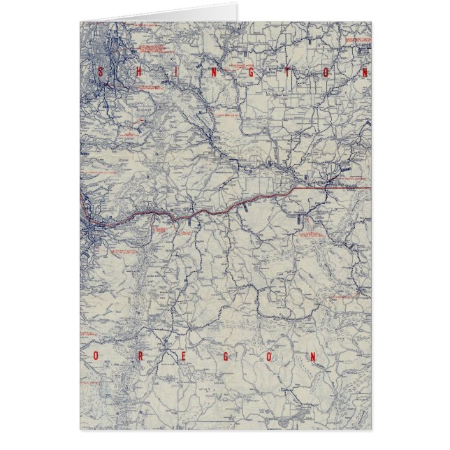 Cartão Mapa Automático de Trilhos 1925 da Rand McNally (Frente)