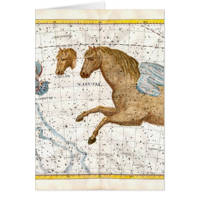 Cartão Mapa Celestial Pegasus (Frente)