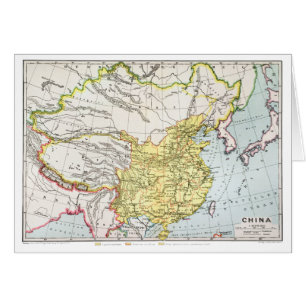 CARTÃO MAPA: CHINA, 1910