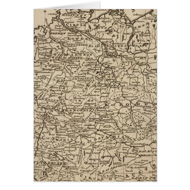 Cartão Mapa da Alemanha (Frente)