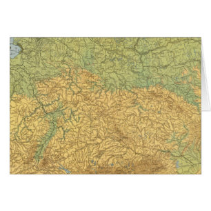 Cartão Mapa da Alemanha