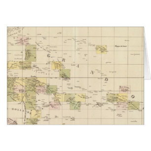 Cartão Mapa da Assembleia da Oceania