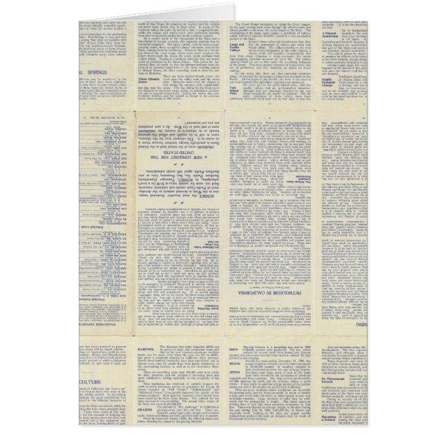 Cartão Mapa da Califórnia 3 (Frente)