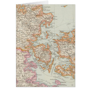 Cartão Mapa da Dinamarca