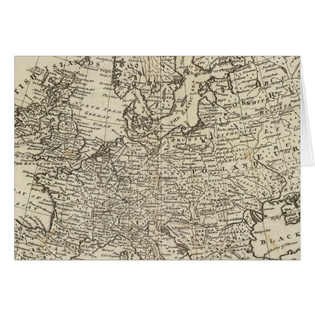 Cartão Mapa da Europa 3 (Frente Horizontal)