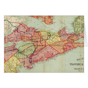 Cartão Mapa da província de Nova Escócia 4 de Mackinlay