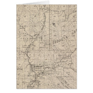 Cartão Mapa da Seção do Condado de Tulare T1617S R2829E