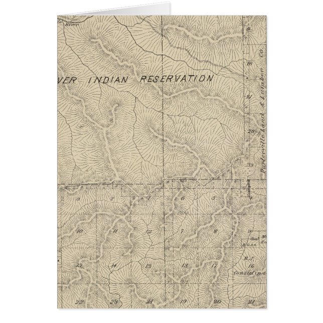 Cartão Mapa da Seção do Condado de Tulare T223S R3031E (Frente)