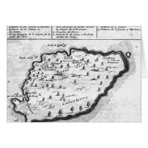 Cartão Mapa de Barbados