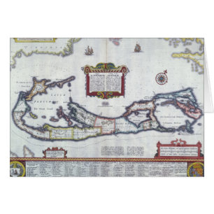 Cartão Mapa de Bermuda