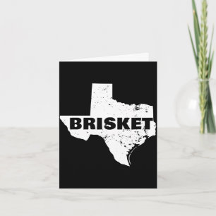 Cartão Mapa de desempenho do brisket texas masculino