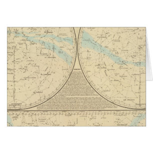 Cartão Mapa de Estrelas Fixas