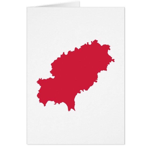 Cartão Mapa de Ibiza (Frente)