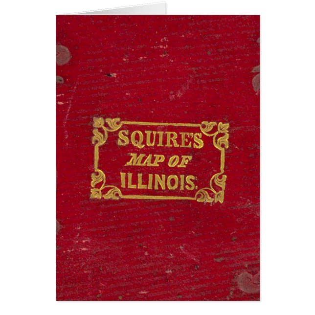 Cartão Mapa de Illinois (Frente)