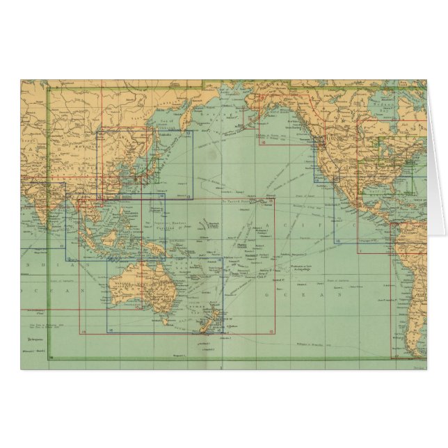 Cartão Mapa de índice Novo atlas marinho mercantil (Frente Horizontal)