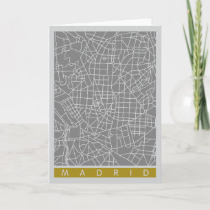 Cartão Mapa de Madrid
