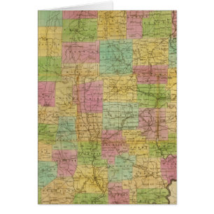 Cartão Mapa de Ohio 2