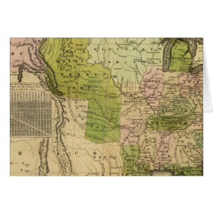 Cartão Mapa de Olney dos Estados Unidos