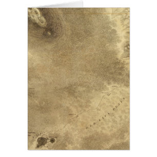 Cartão Mapa de Parte da Ilha do Havaí