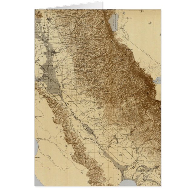 Cartão Mapa De San Joaquin (Frente)