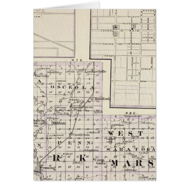 Cartão Mapa de Stark e parte oeste de Marshall (Frente)