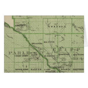 Cartão Mapa de Swift, Minnesota